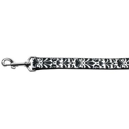 UNCONDITIONAL LOVE 6 ft. Damask Nylon Dog LeashBlack UN764828